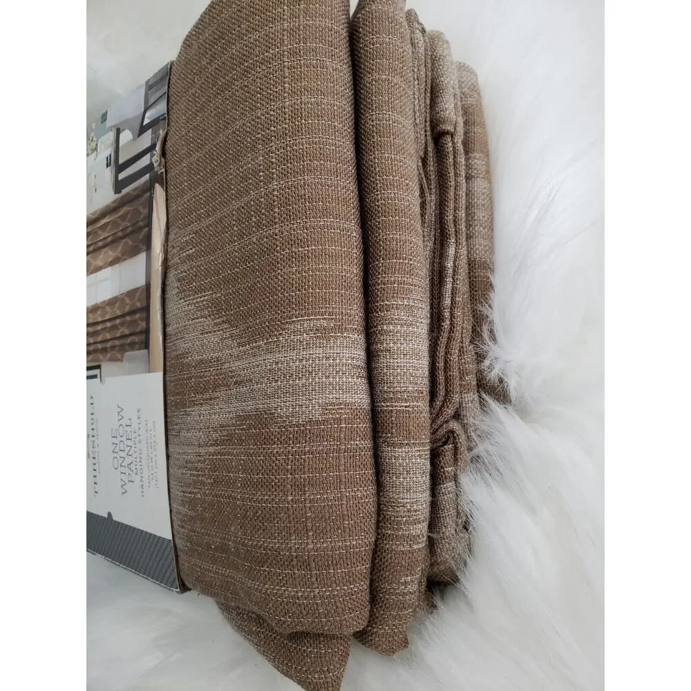 NEW Threshold Tan Jacquard Ikat 54x84 One Window Panel Target‎ Boho Tan Neutral